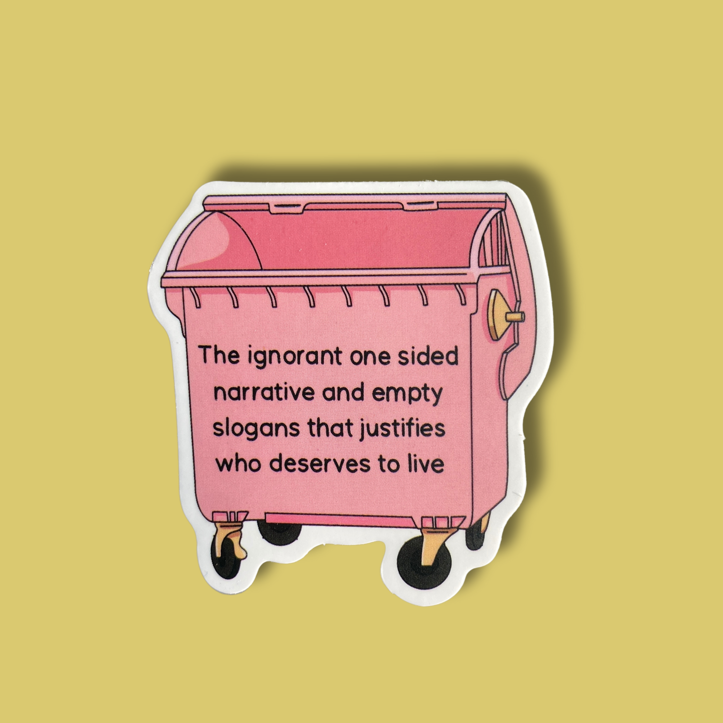 Empty Slogan Sticker
