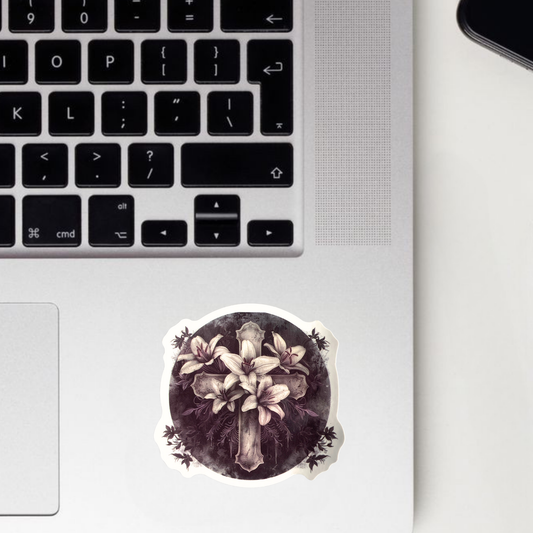 Lily Cross Sticker