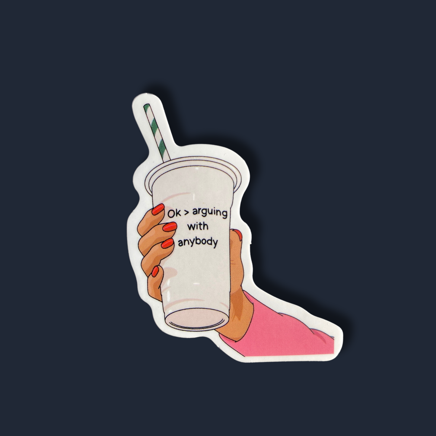 Ok Over Arguing Sticker