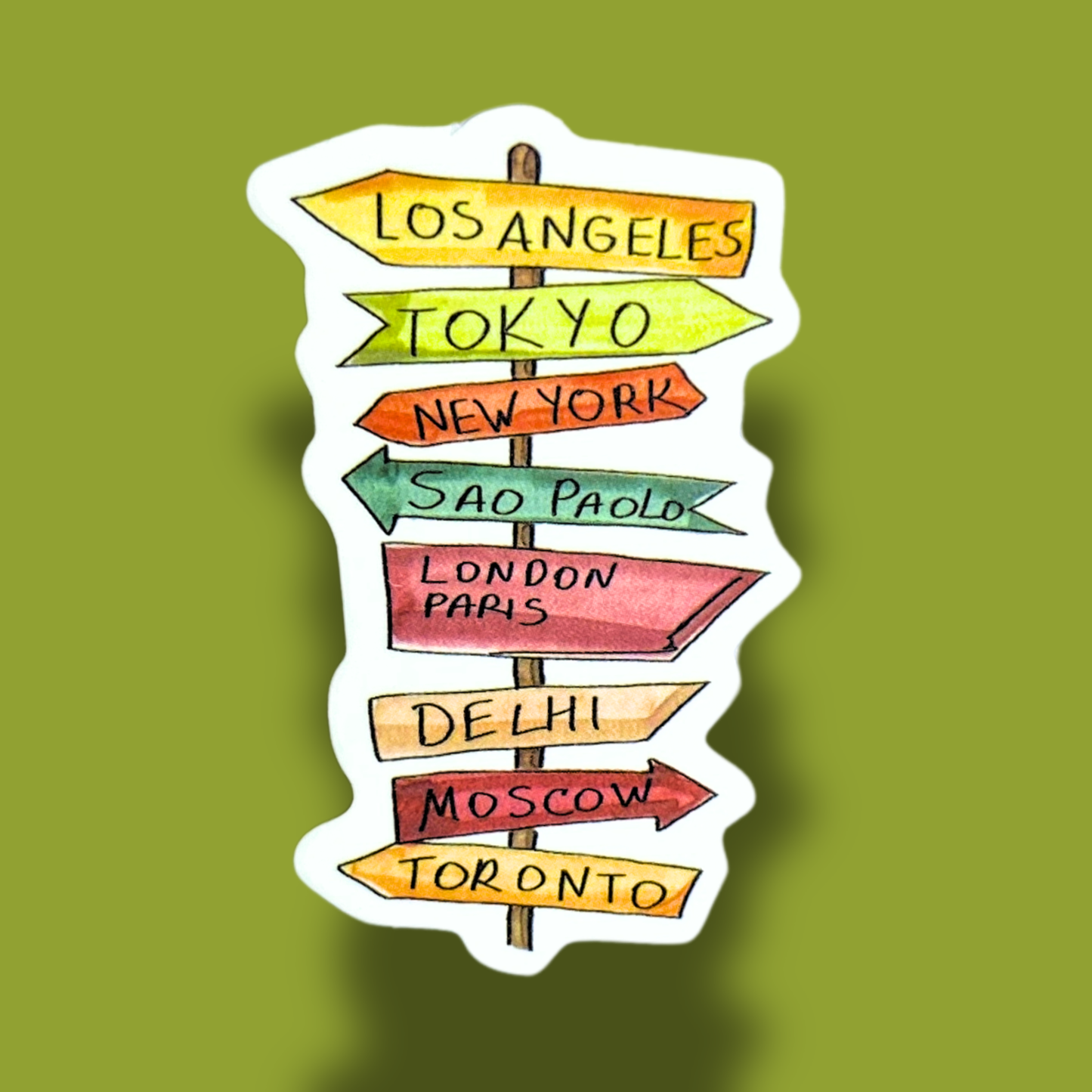 Globe Trotter Sticker
