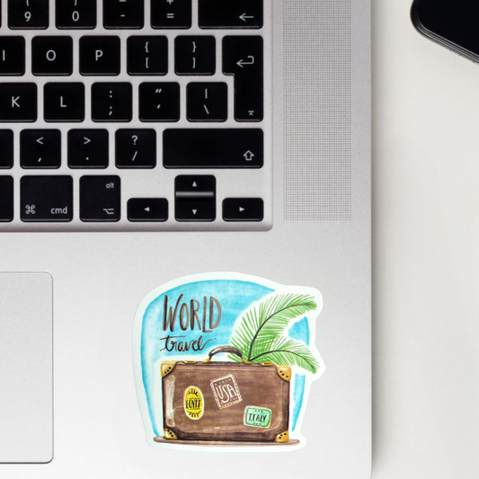 World Travel Sticker