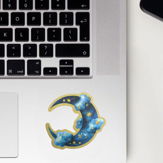 Moon & Back Sticker
