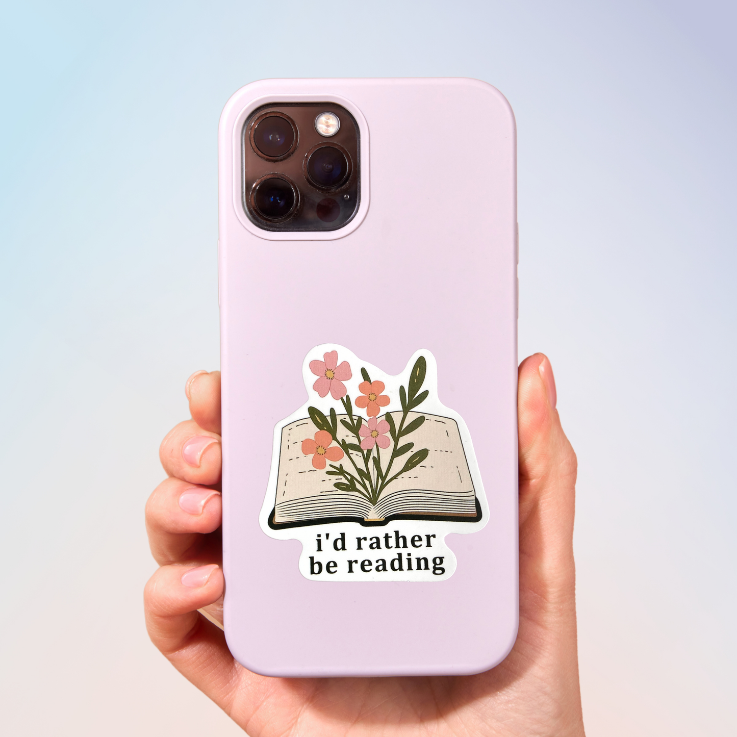 I'd Rather Be Reading Sticker