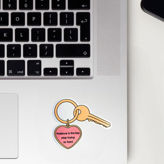 Patience Over Pressure Sticker