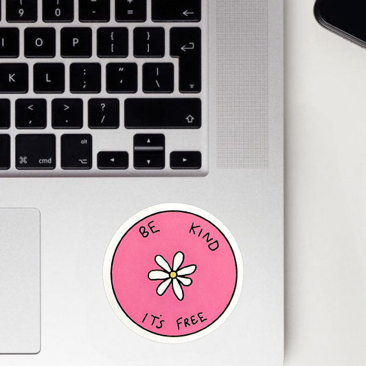 Be Kind It's Free Sticker