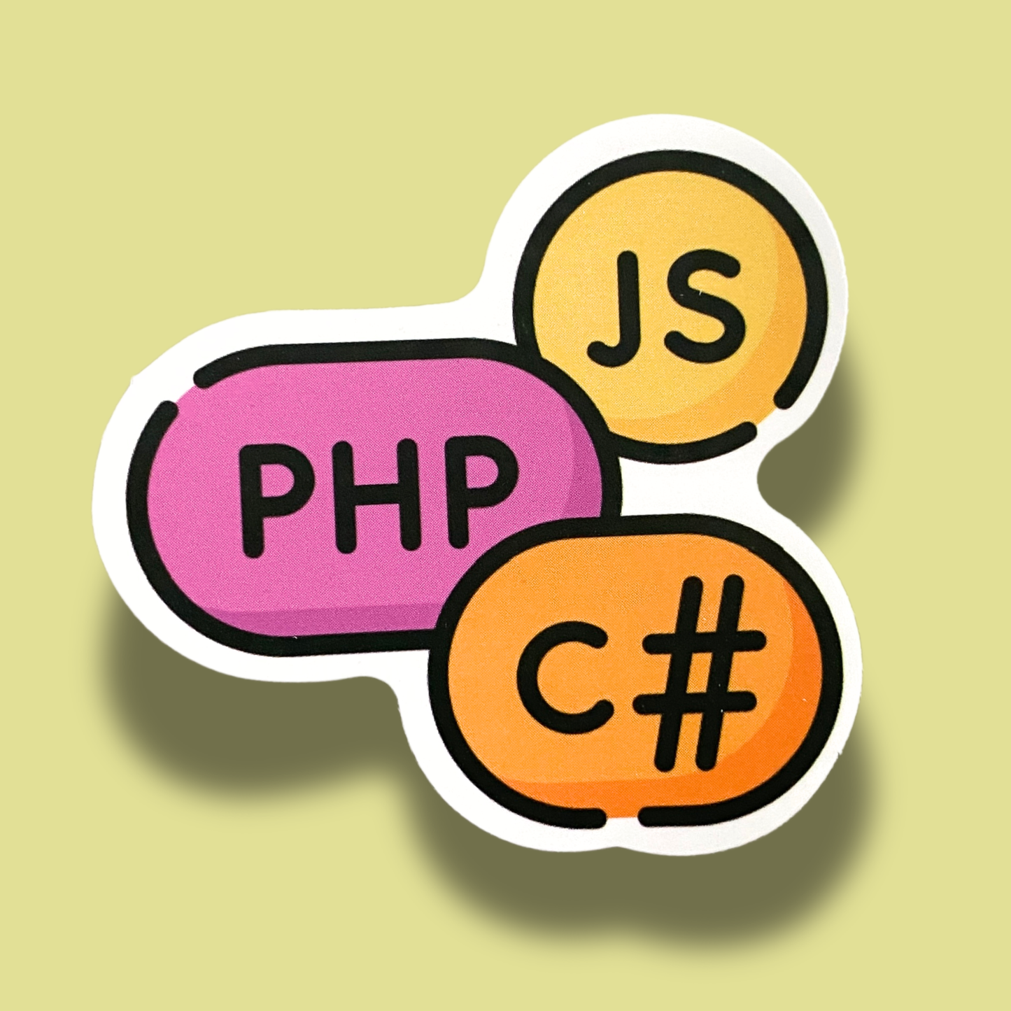 JS PHP C# Sticker