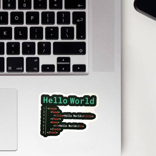 Hello World Sticker