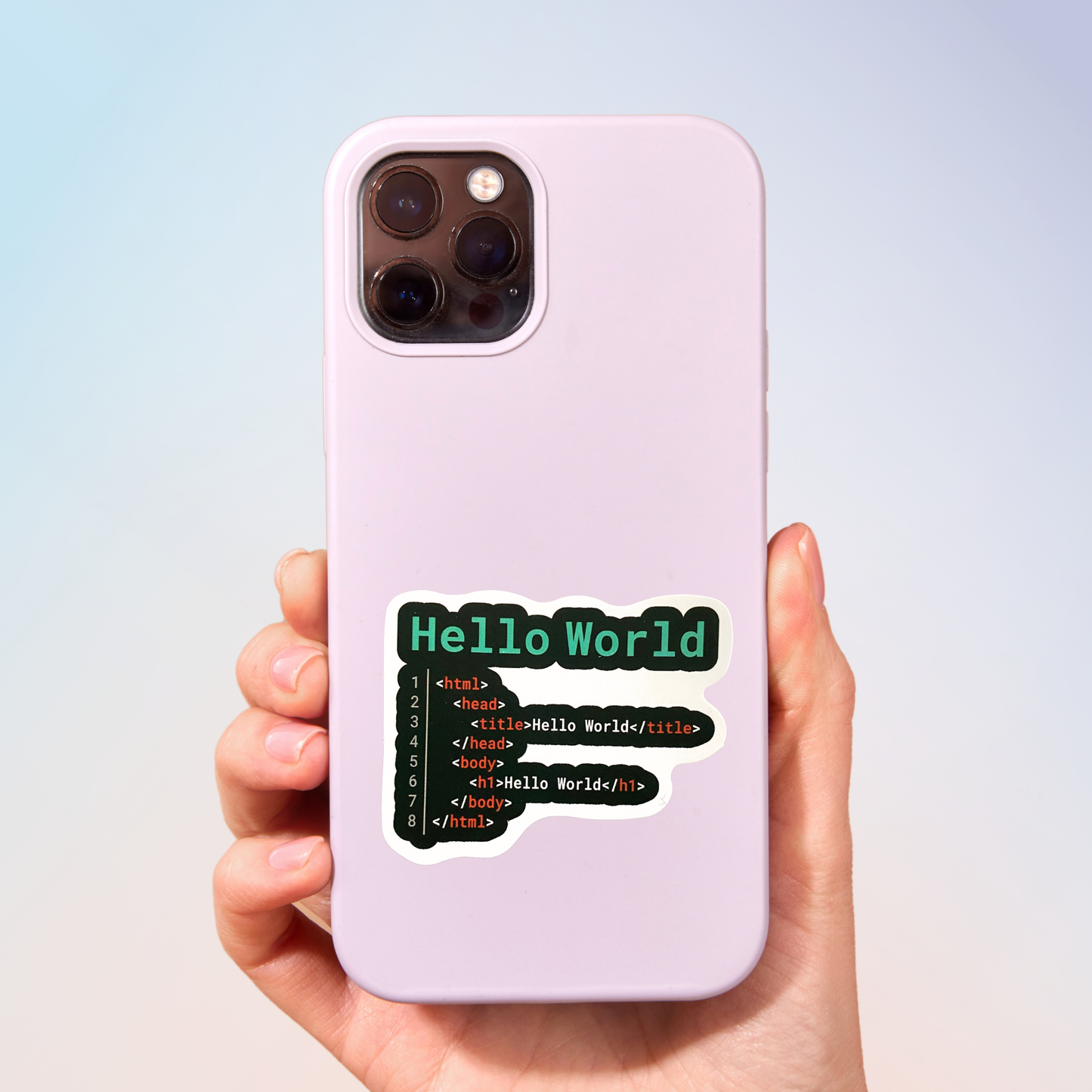 Hello World Sticker