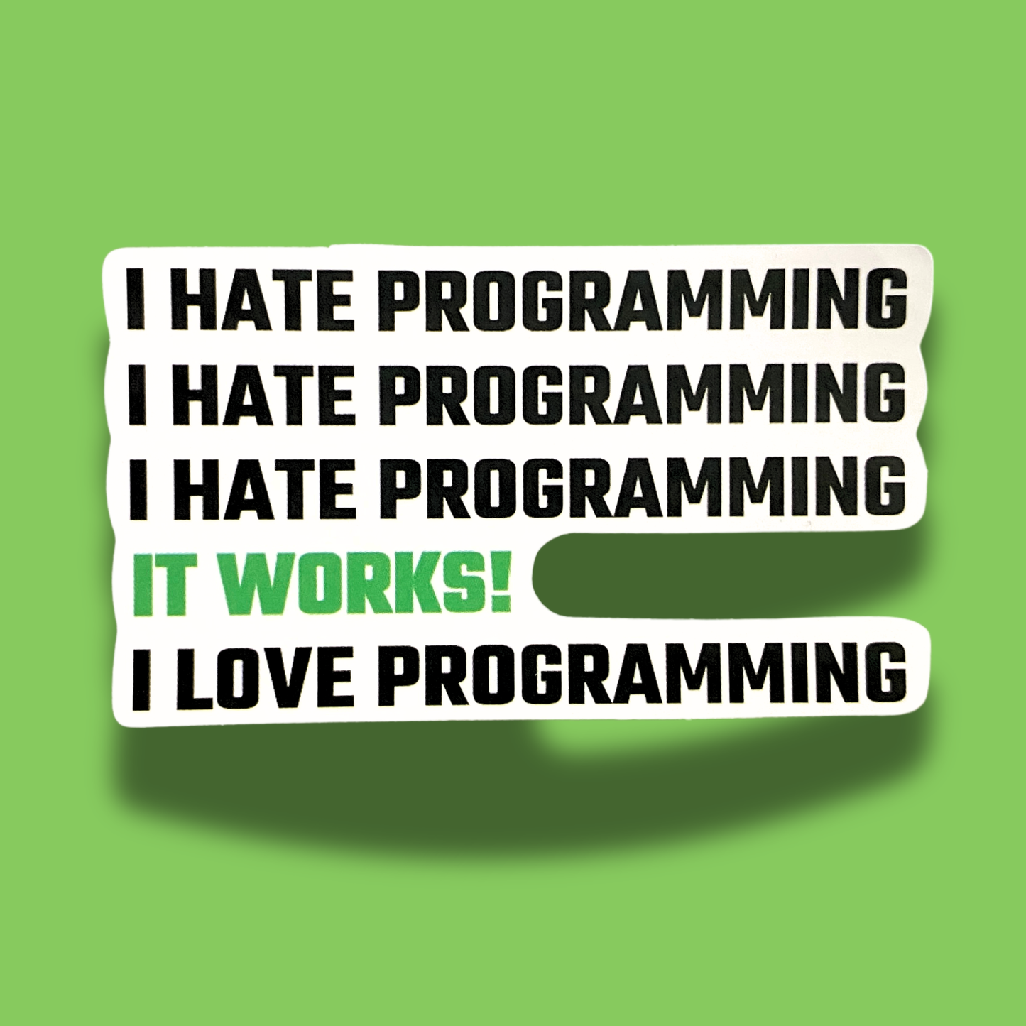I Hate Programming Sticker