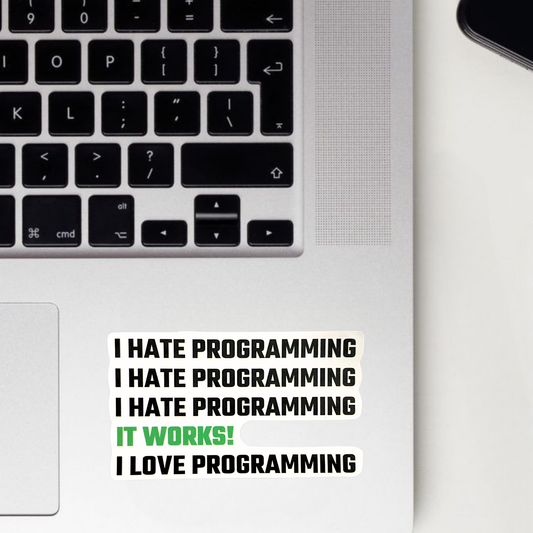 I Hate Programming Sticker