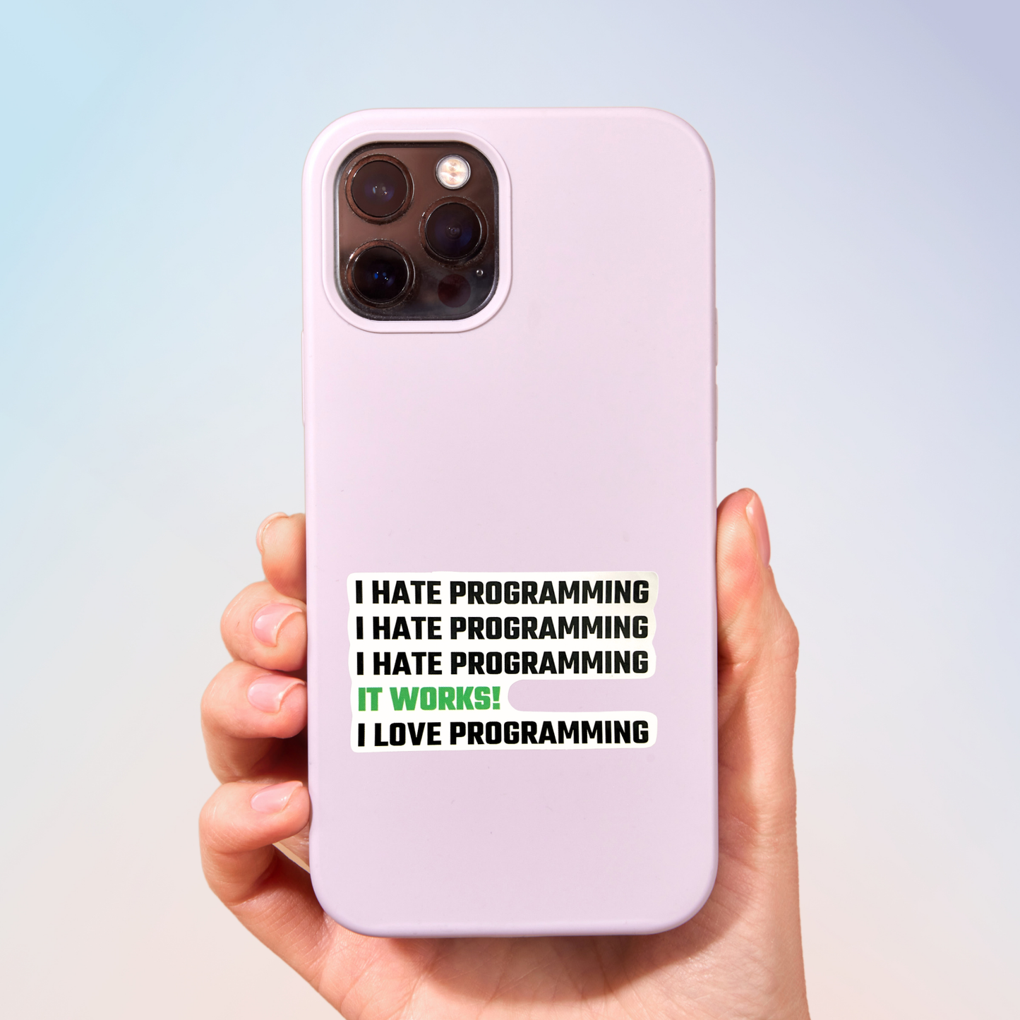 I Hate Programming Sticker