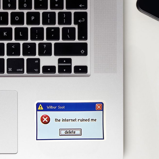 The Internet Ruined Me Sticker