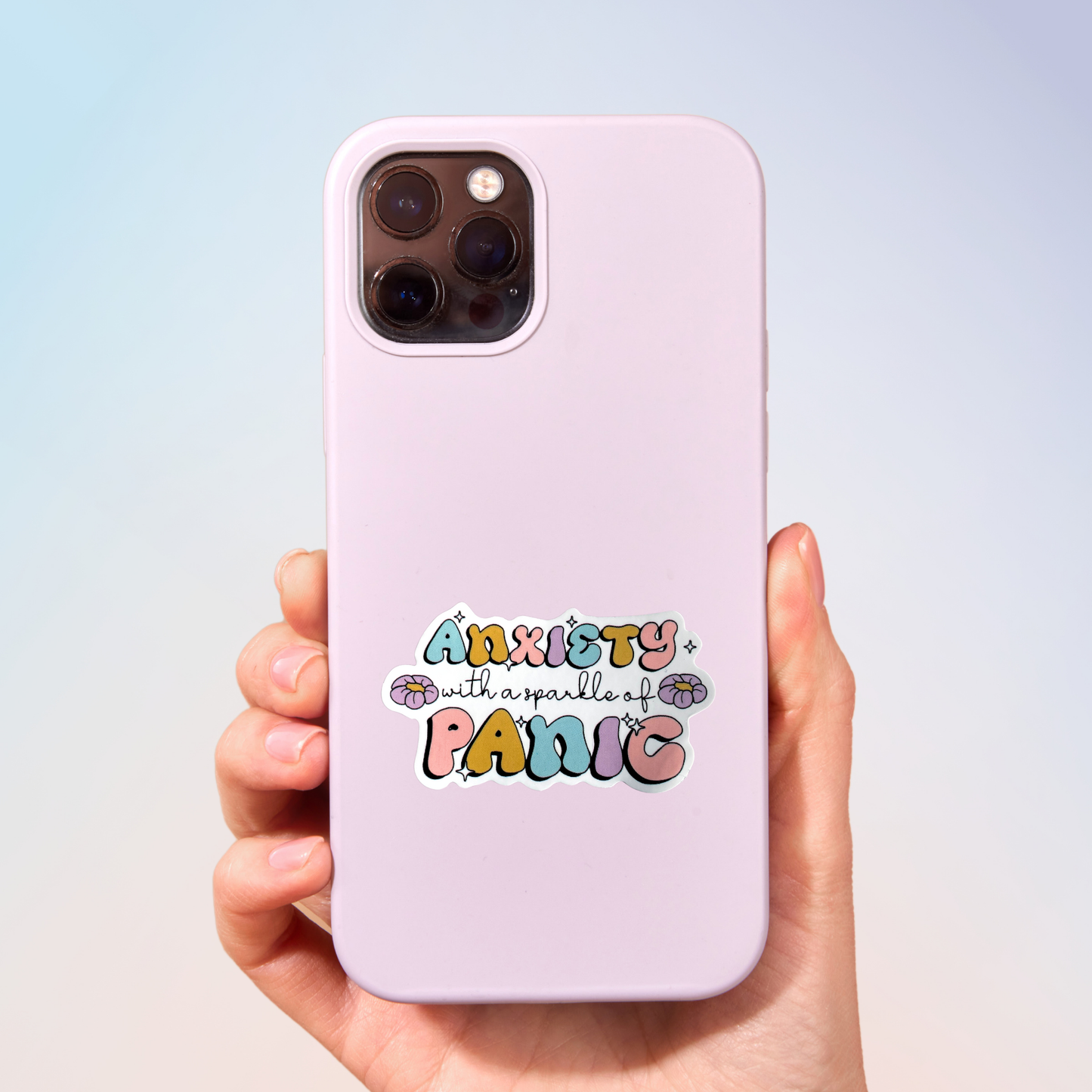 Anxiety With A Sparkle Of Panic Sticker
