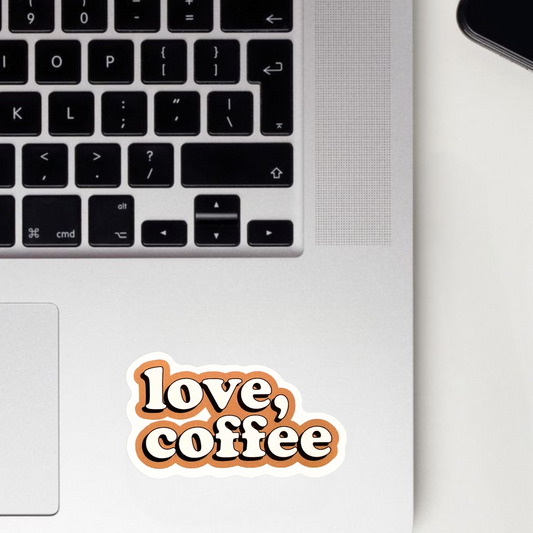 Love, Coffee.. Sticker