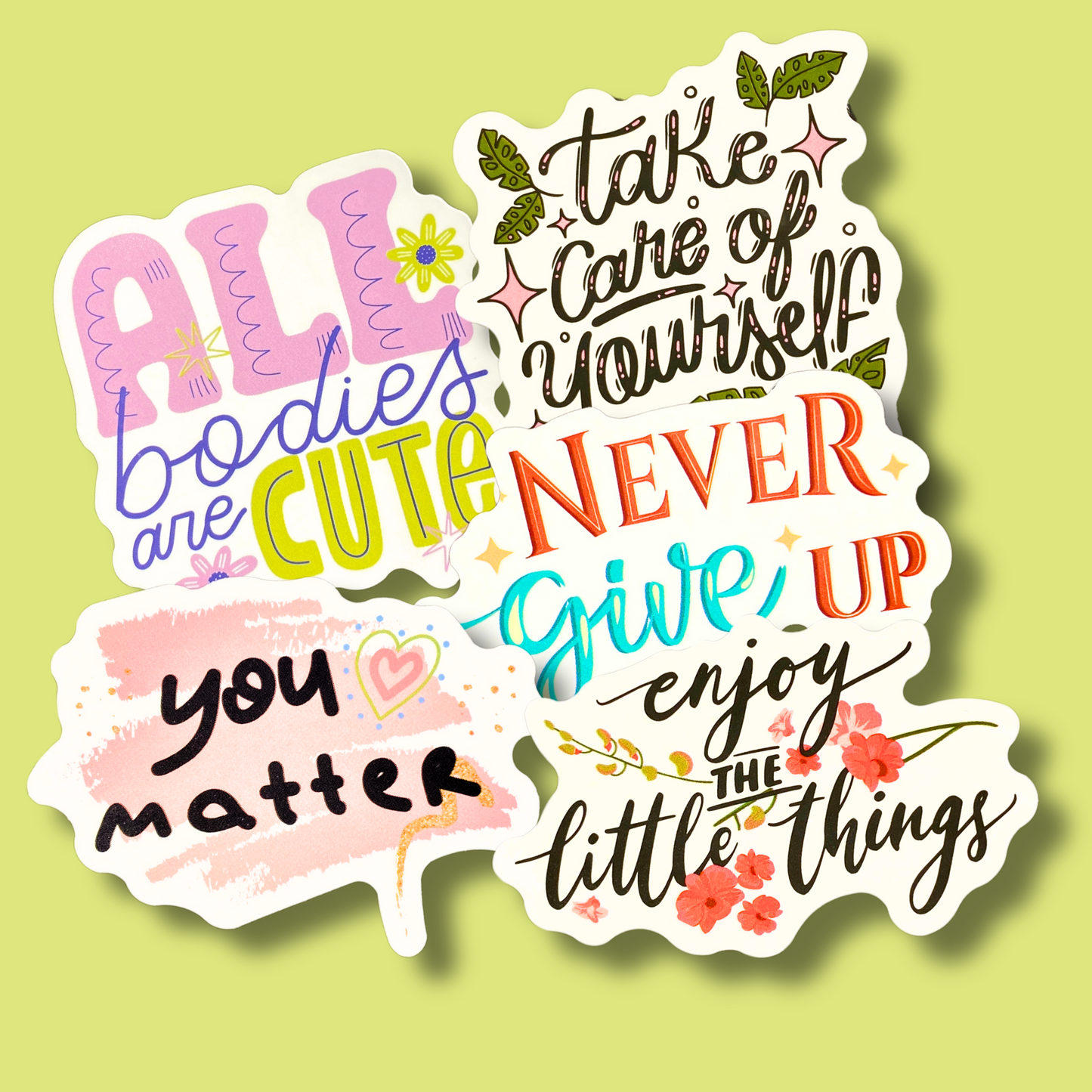 Positive Vibes - 5 Sticker Packs