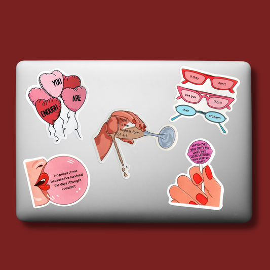 Mend & Bloom- 5 Sticker Packs