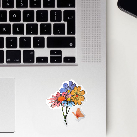 Floral Pop Sticker