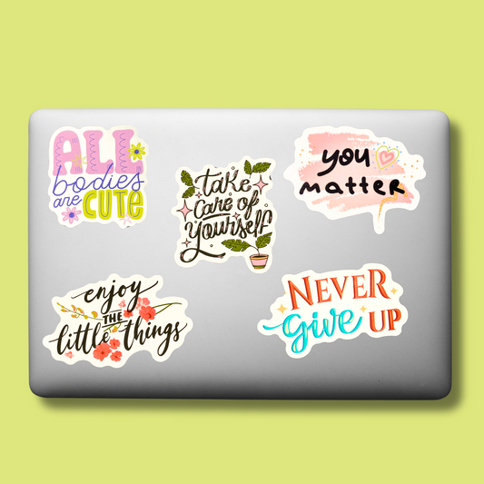 Positive Vibes - 5 Sticker Packs