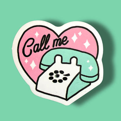 Call Me Sticker