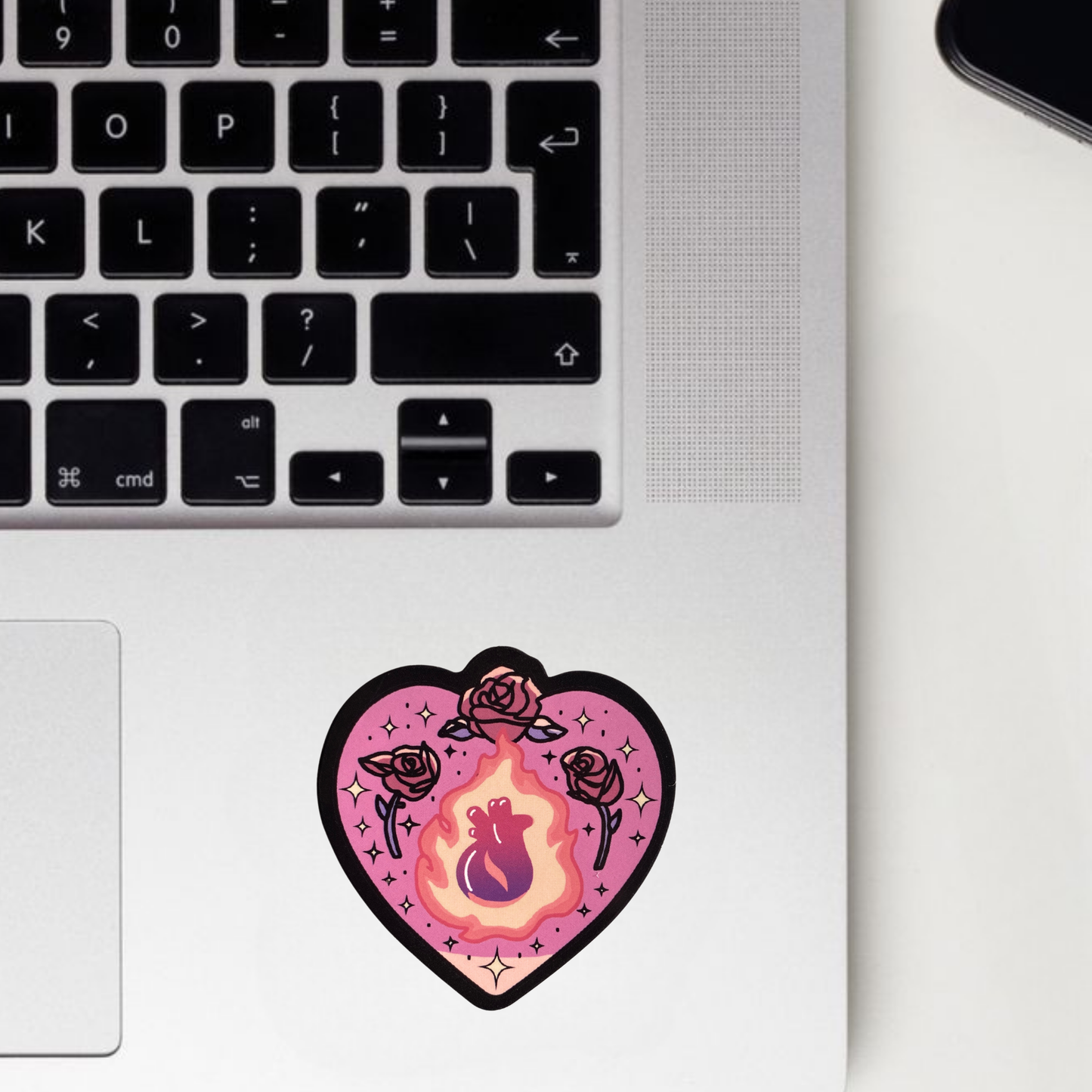 Blazing Heart Sticker