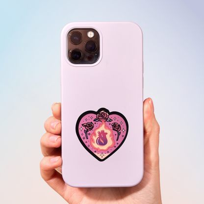 Blazing Heart Sticker