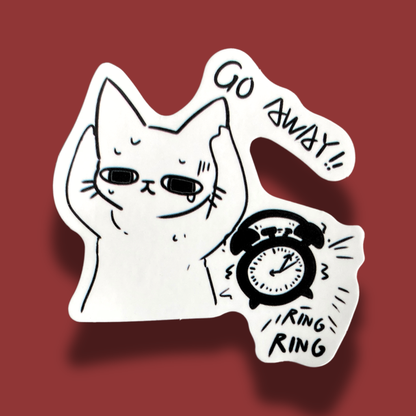 Go Away Sticker