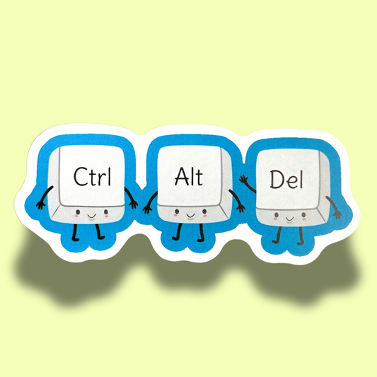 Ctrl Alt Del Sticker