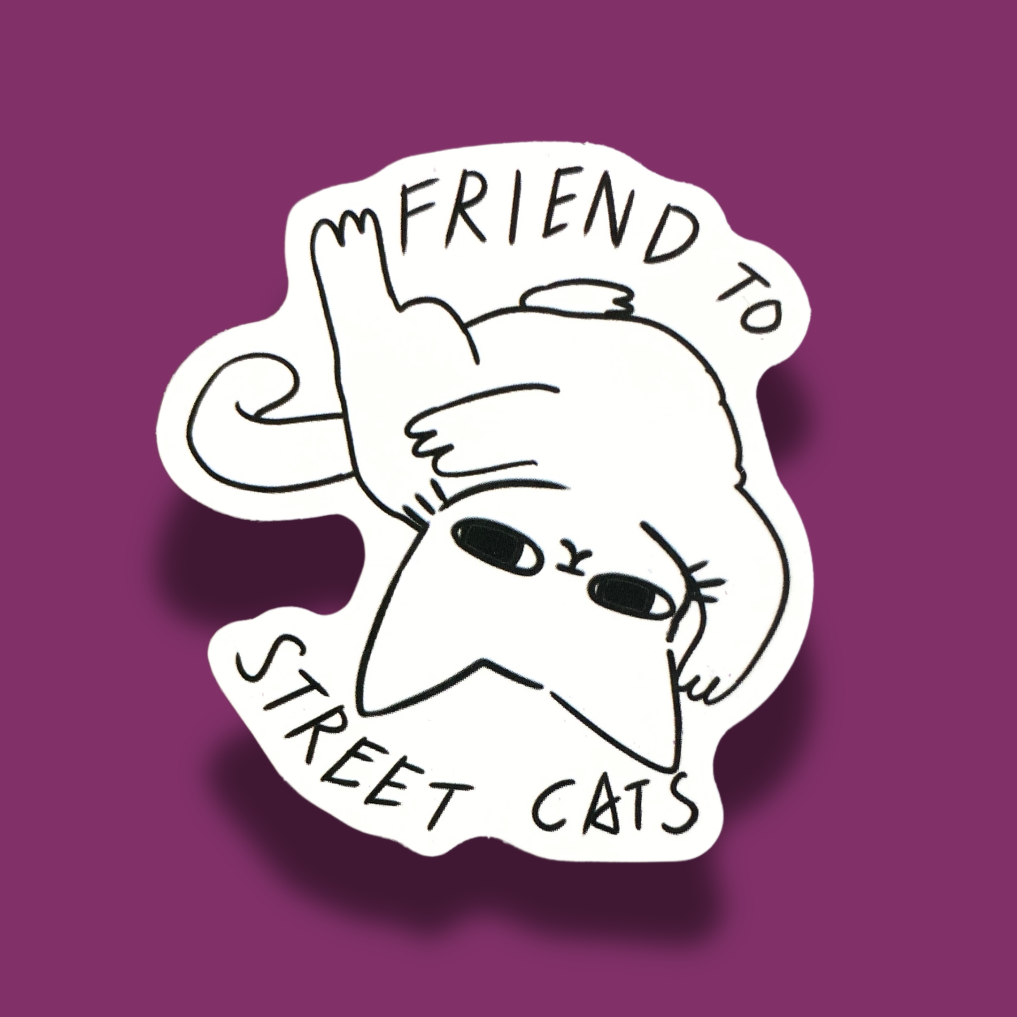Friend To Street Cats Sticker