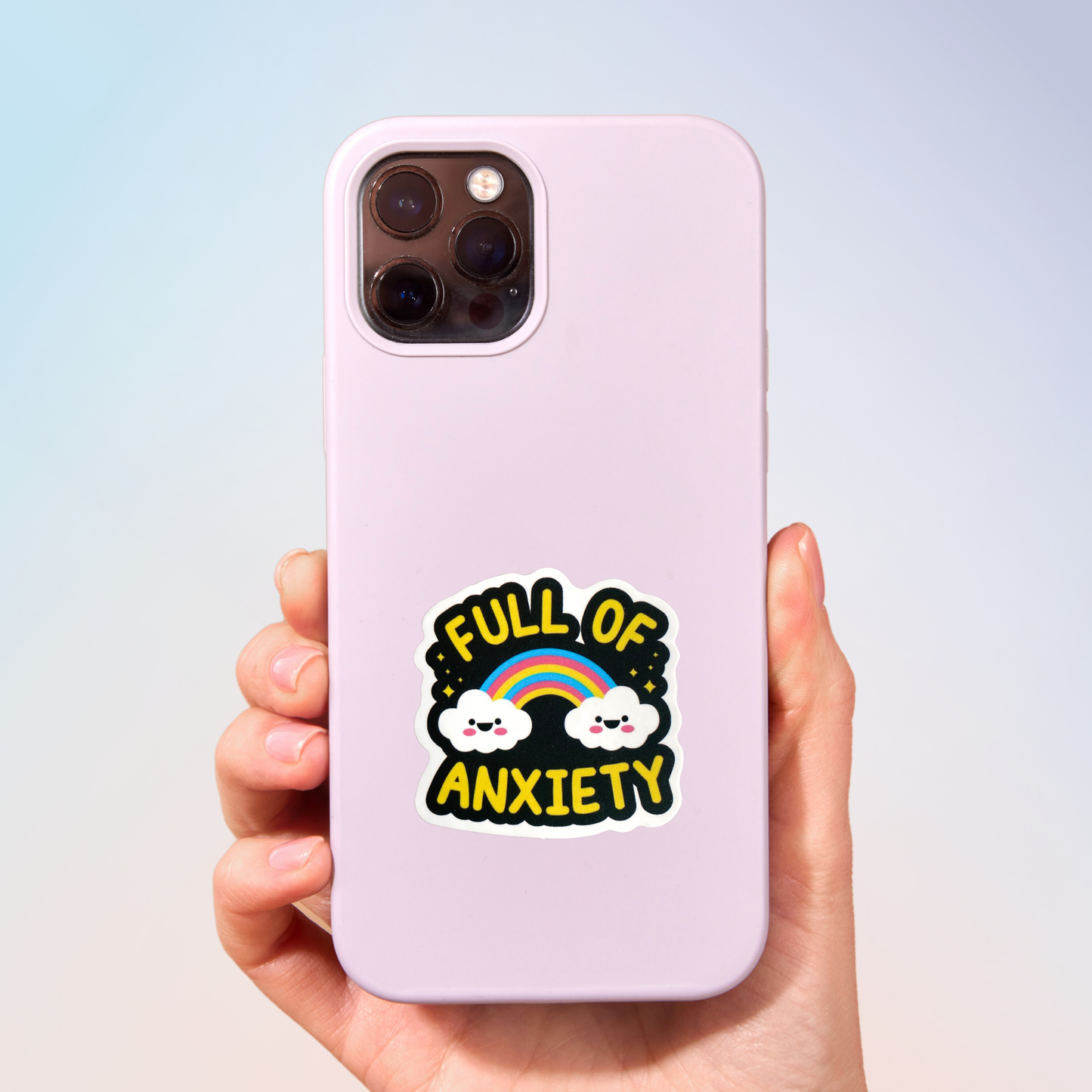 Full Of Anxiety Sticker