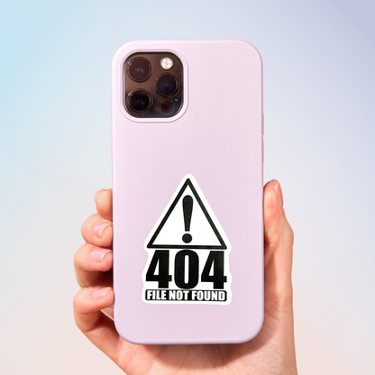404 File Not Found! Sticker
