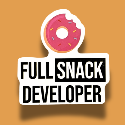 Full Snack Developer Sticker