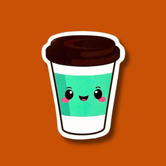 Smiley Beverage Cup Sticker
