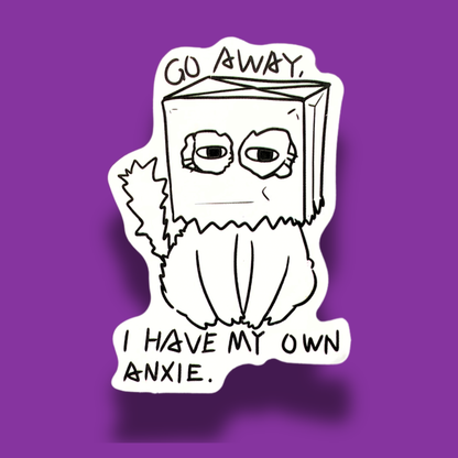 Go Away Sticker