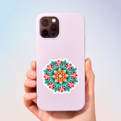 Vibrant Spectrum Mandala Sticker