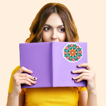 Vibrant Spectrum Mandala Sticker