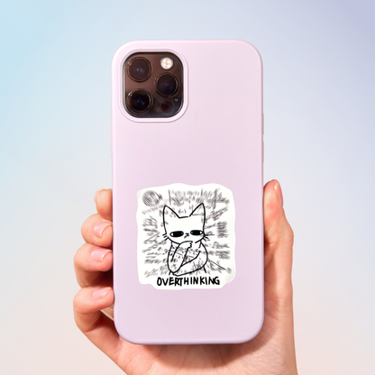 Overthinking Sticker