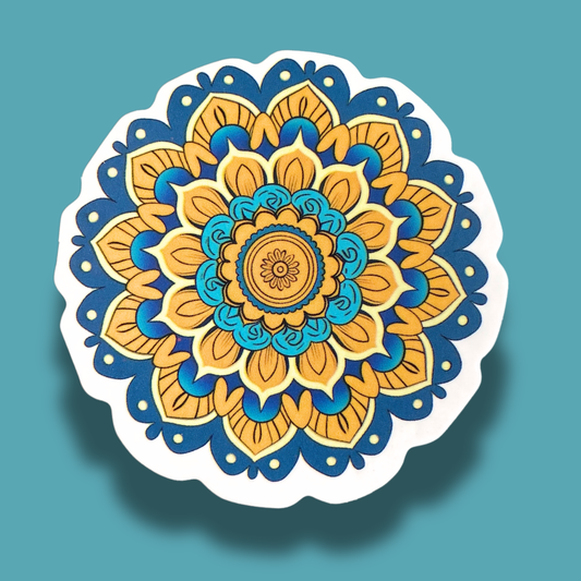 Geometric Fusion Mandala Sticker