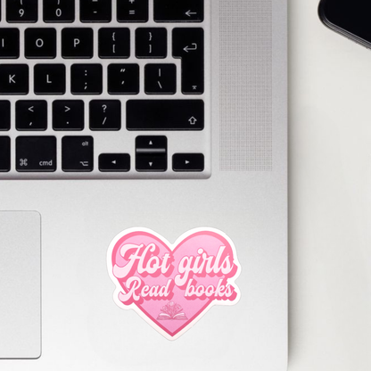 Hot Girls Read Books Sticker
