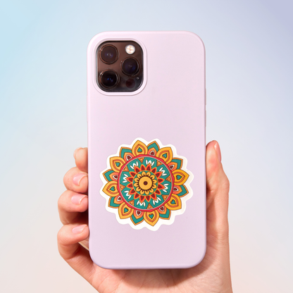 Serene Bloom Mandala Sticker