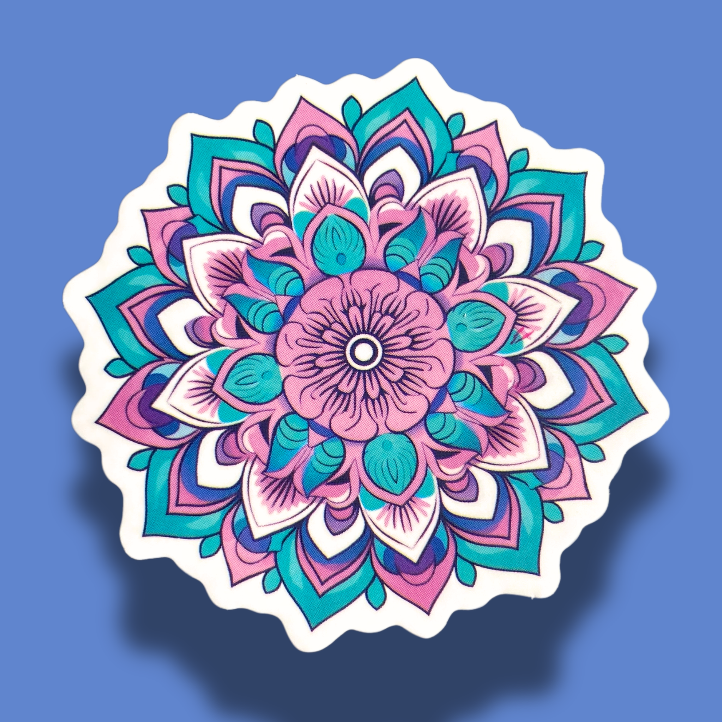 Geometric Bloom Mandala Sticker