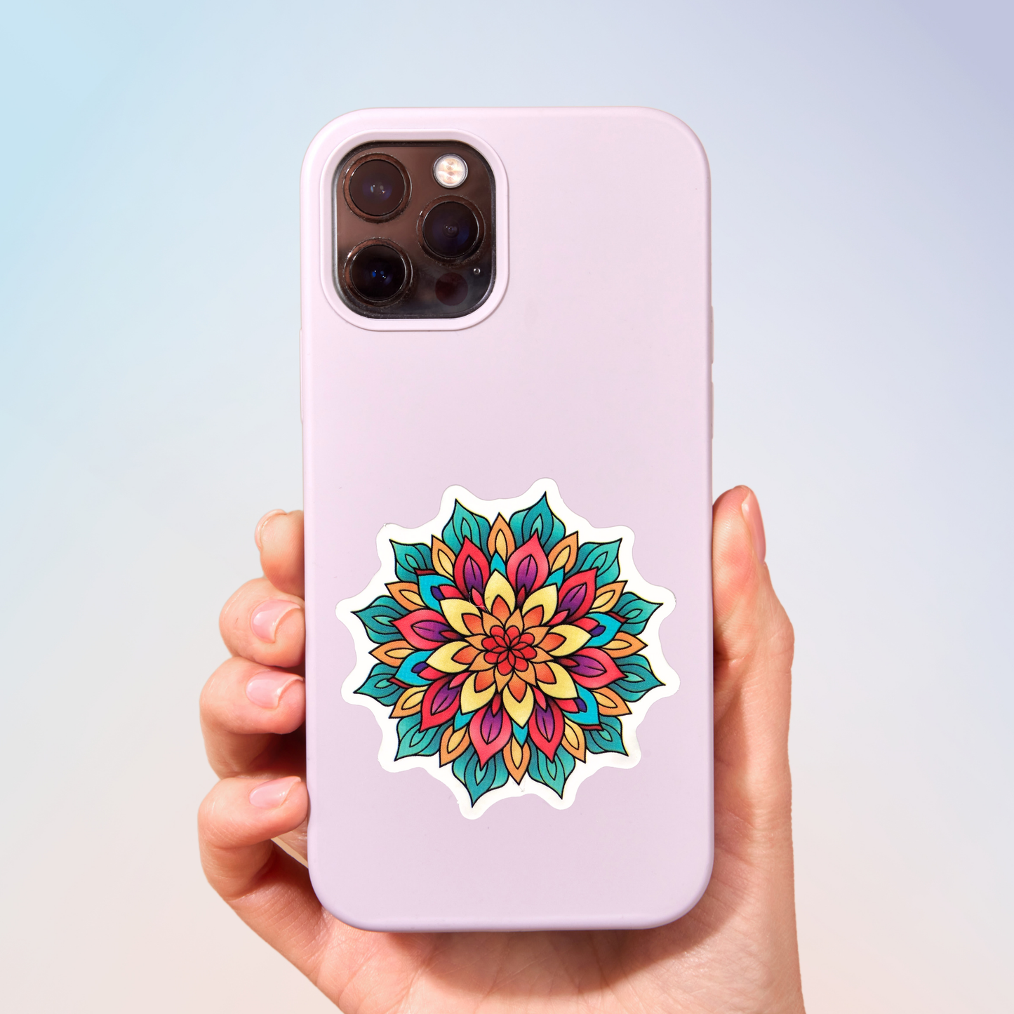 Petal Perfection Mandala Sticker