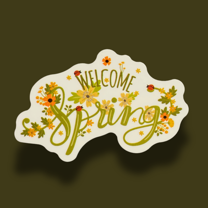 Welcome Spring Sticker