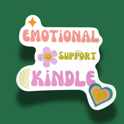Emotional Support Kindle Sticker