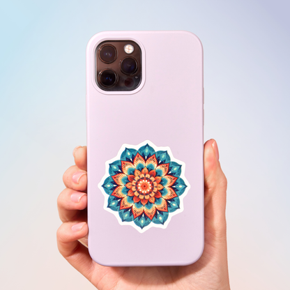 Blue Harmony Mandala Sticker