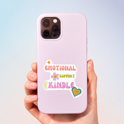 Emotional Support Kindle Sticker