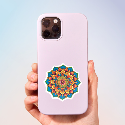 Fantastical Floral Mandala Sticker