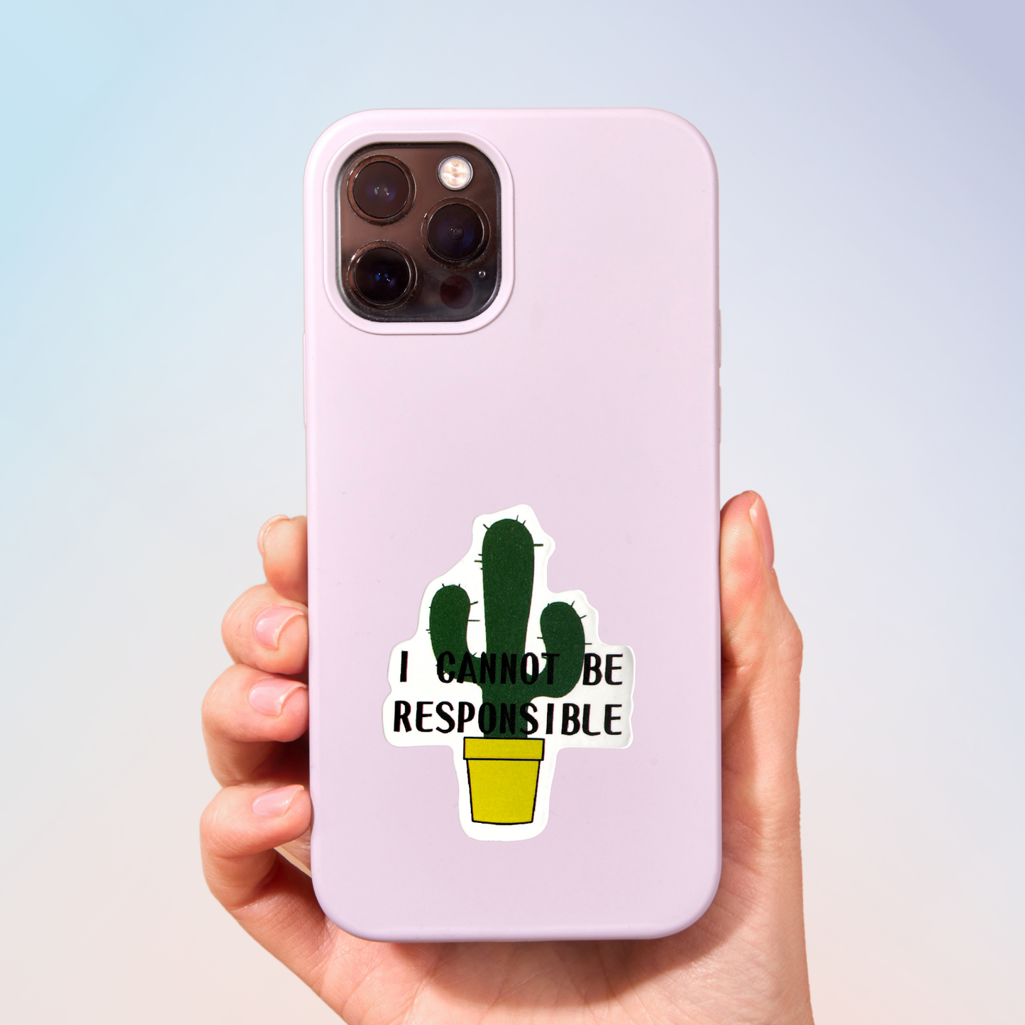 I Cannot Be Responsible Sticker