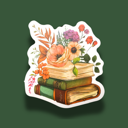 Bookish Bloom Sticker