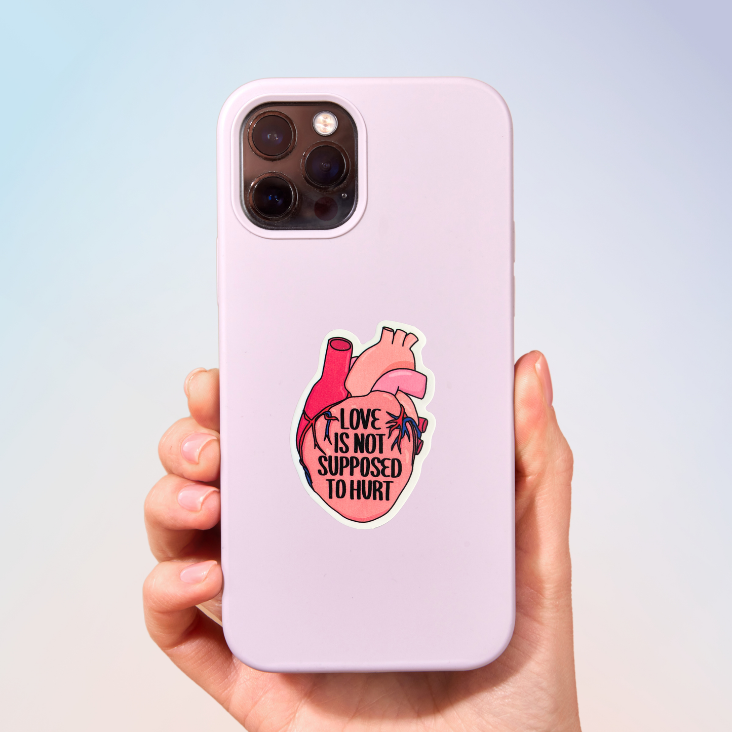 Love Is Not Supposed To Hurt Sticker