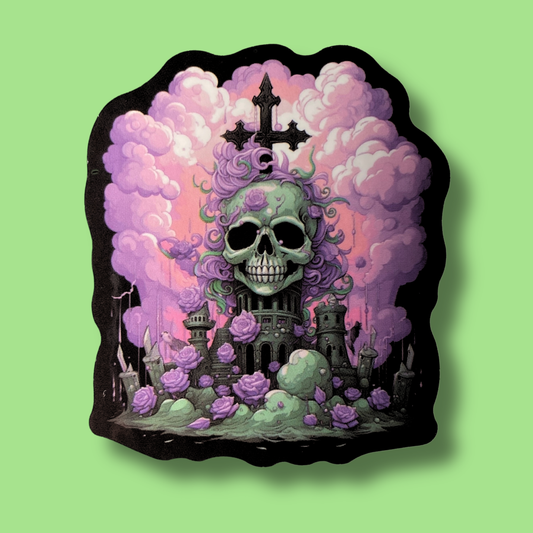 Cryptic Skull Sticker
